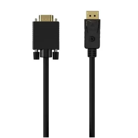 Cable Conversor Aisens A125-0552- DisplayPort Macho - VGA Macho- Hasta 5W- 2300Mbps- 1m- Negro