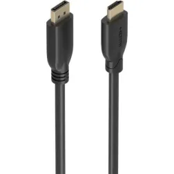Cable Conversor Aisens A125-0922- DisplayPort Macho - HDMI 4K Macho- 10m- Negro