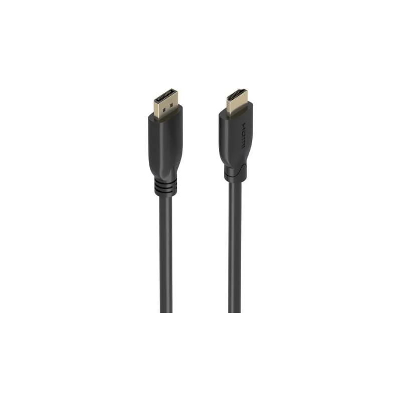 Cable Conversor Aisens A125-0922- DisplayPort Macho - HDMI 4K Macho- 10m- Negro