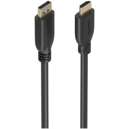 Cable Conversor Aisens A125-0922- DisplayPort Macho - HDMI 4K Macho- 10m- Negro