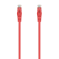 Cable de Red RJ45 AWG24 UTP Aisens A145-0556 Cat-6A- LSZH- 25cm- Rojo