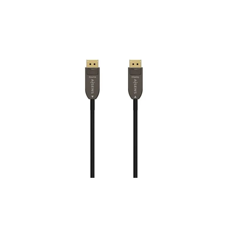 Cable DisplayPort 1-4 AOC 8K Aisens A155-0607- DisplayPort Macho - DisplayPort Macho- 15m- Negro