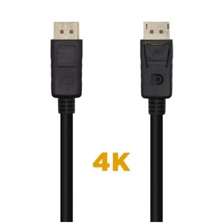 Cable DisplayPort 1-2 4K Aisens A124-0455- DisplayPort Macho - DisplayPort Macho- 1m- Negro