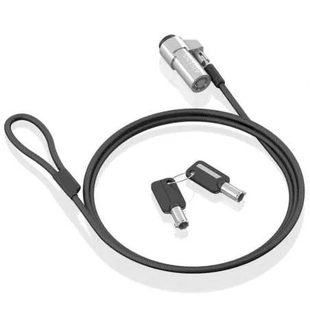 Cable de Seguridad Tipo NANO para Portátiles Aisens ASLK-D45K06-BK- 1-5m