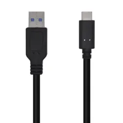 Cable USB 3-1 Tipo-C Aisens A107-0450- USB Tipo-C Macho - USB Macho- 10Gbps- 1-5m- Negro