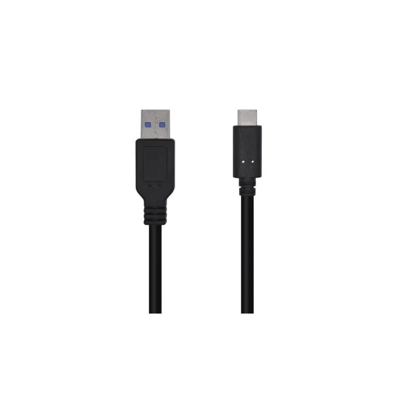 Cable USB 3-1 Tipo-C Aisens A107-0450- USB Tipo-C Macho - USB Macho- 10Gbps- 1-5m- Negro Cable USB 3-1 Tipo-C Aisens A107-0450- USB Tipo-C Macho - USB Macho- 10Gbps- 1-5m- Negro