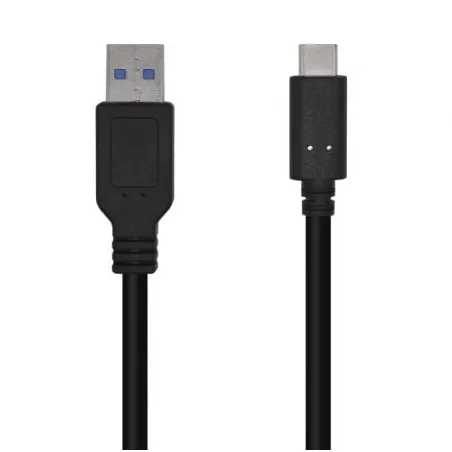 Cable USB 3-1 Tipo-C Aisens A107-0450- USB Tipo-C Macho - USB Macho- 10Gbps- 1-5m- Negro