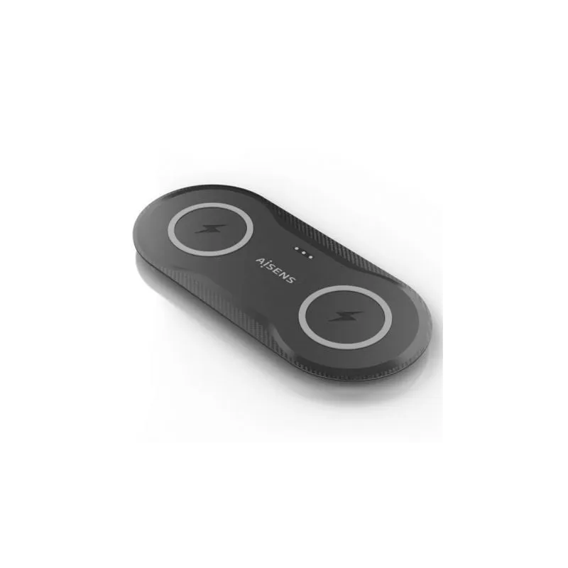 Base de carga Inalámbrica Aisens ASCH-15W2WC060-BK- 15W- Negro