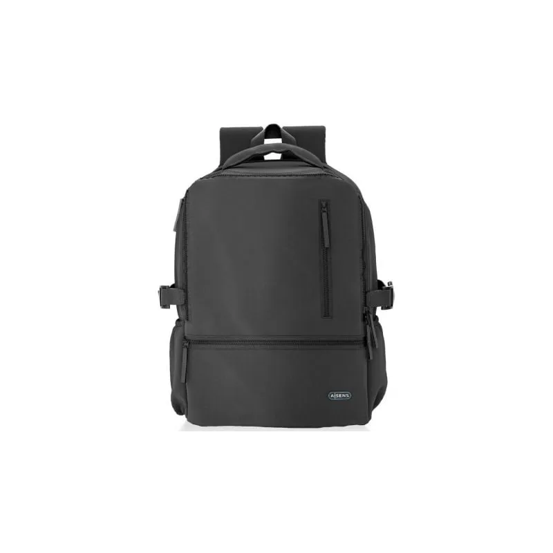 Mochila Aisens ASBG-BP086-BK para Portátiles hasta 15-6"- Impermeable- Negro