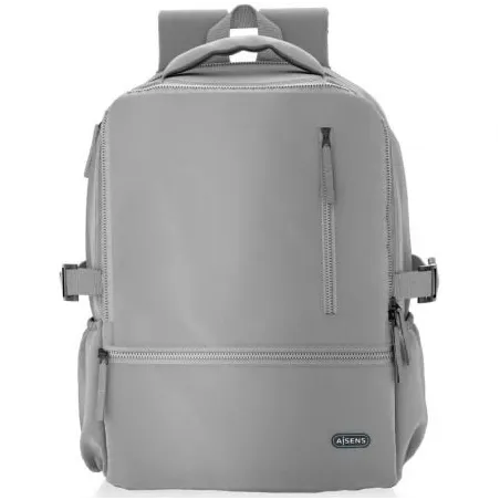 Mochila Aisens ASBG-BP087-GR para Portátiles hasta 15-6"- Impermeable- Gris