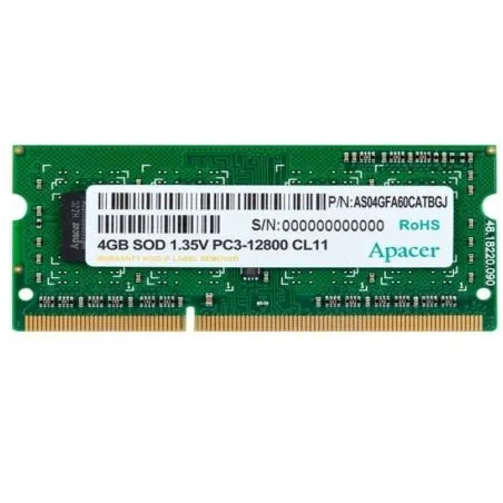 Memoria RAM Apacer DV-04G2K-KAM 4GB- DDR3L- 1600MHz- 1-35V- SODIMM