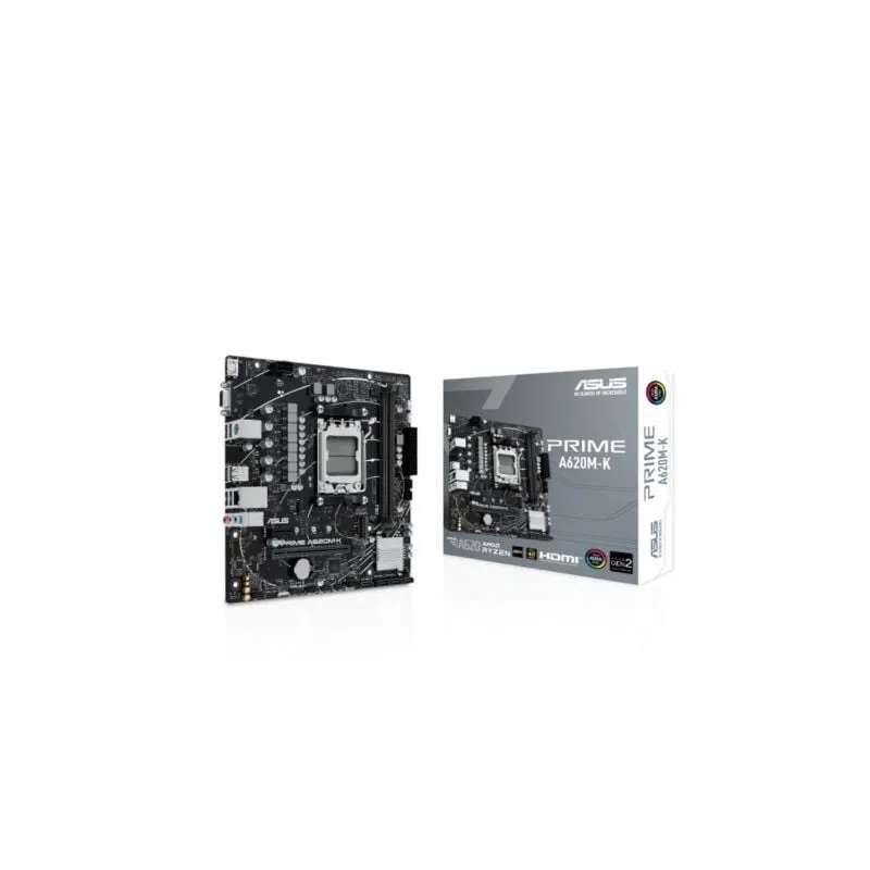 Placa Base Asus Prime A620M-K Socket AM5- DDR5- PCIe 4-0- Micro ATX