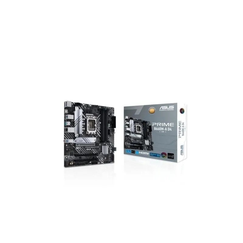 Placa Base Asus Prime B660M-A D4-CSM- Socket 1700- DDR4- PCIe 4-0- Micro ATX