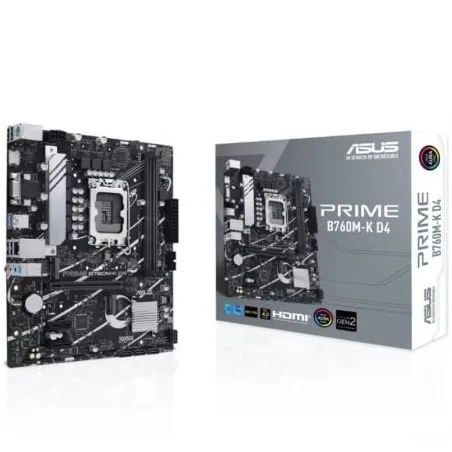 Placa Base Asus Prime B760M-K D4 Socket 1700- DDR4- PCIe 4-0- Micro ATX