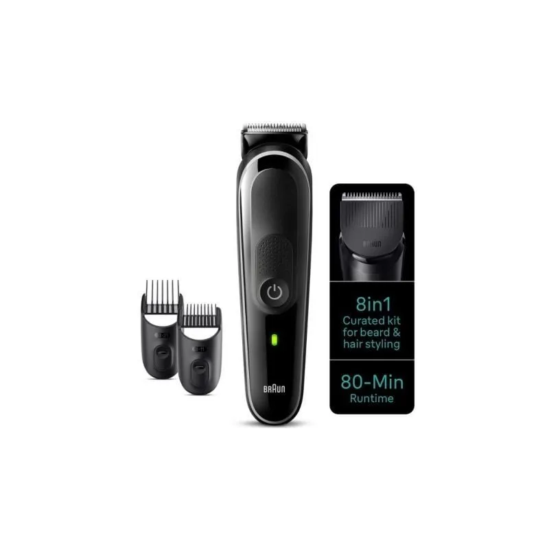 Recortadora Braun All in One Style Kit Series 3 MGK3440- con Batería- 8 Accesorios