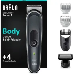 Cortapelos Braun BodyGroomer Series 5 BG5360- con Batería- 4 Accesorios