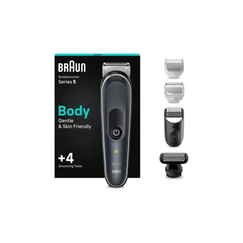 Cortapelos Braun BodyGroomer Series 5 BG5360- con Batería- 4 Accesorios