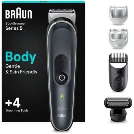 Cortapelos Braun BodyGroomer Series 5 BG5360- con Batería- 4 Accesorios