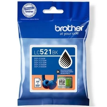 Cartucho de Tinta Original Brother LC521BK- Negro