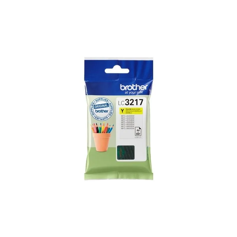 Cartucho tinta brother lc3217y amarillo 550