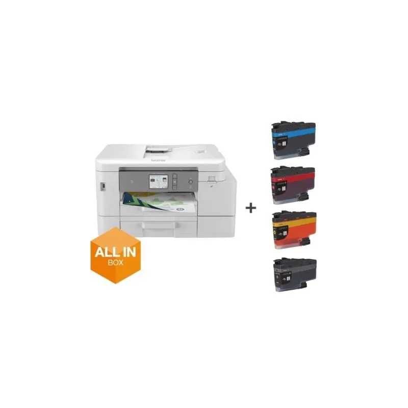 Multifunción Brother MFC-J4540DWXL WiFi- Fax- Dúplex- Pack impresora + consumibles XL- Blanca