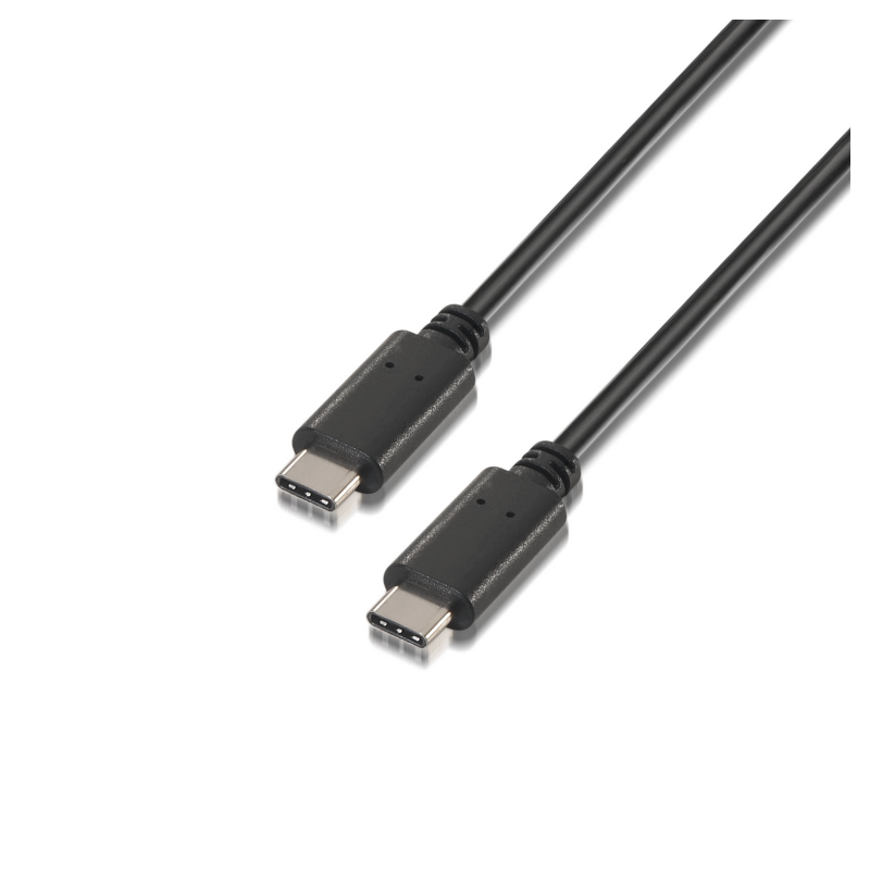 CABLE AISENS USB 2-0 3A TIPO USB-C M-USB-C M NEGRO 1-0M