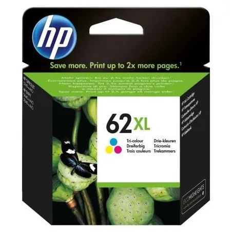 Cartucho de Tinta Original HP nº62 XL Alta Capacidad- Tricolor