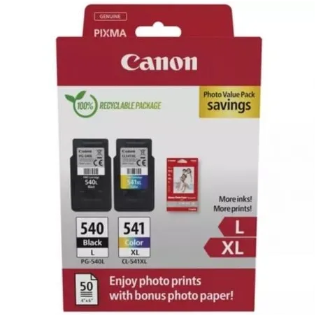 Multipack canon pg - 540l cl - 541xl + papel