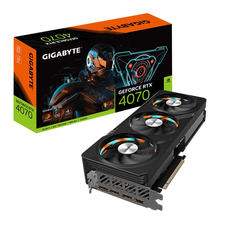 Tarjeta Gráfica Gigabyte GeForce RTX 4070 Gaming OC 12G- 12GB GDDR6X