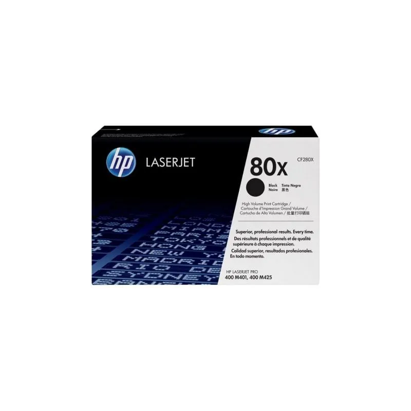 Tóner Original HP nº80X XL Alta Capacidad- Negro