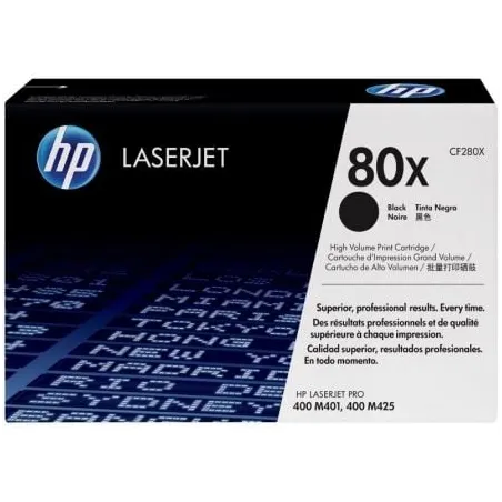 Toner hp cf280x negro 80x m401