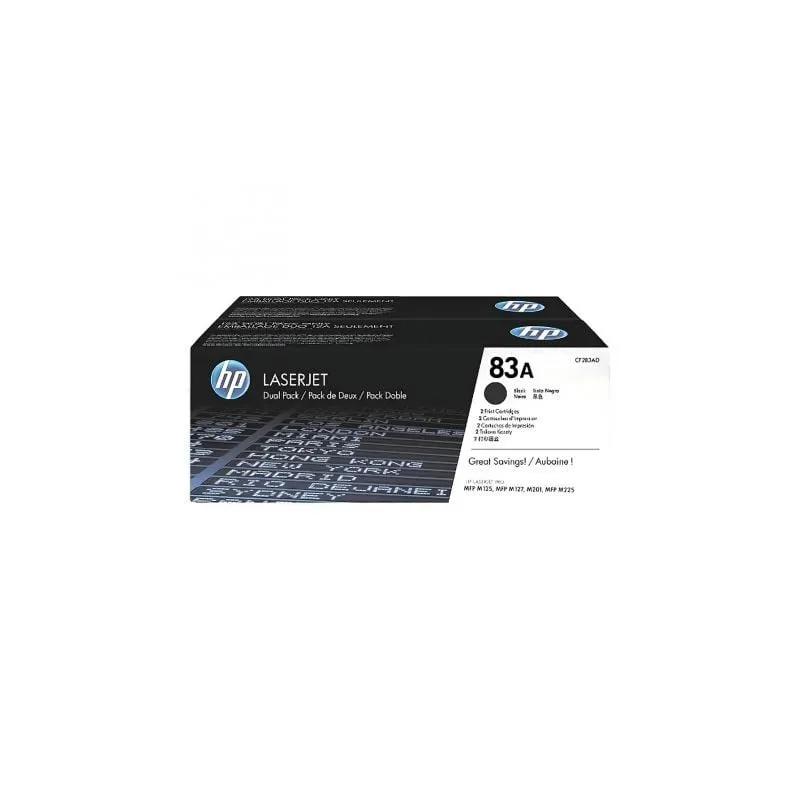 Tóner Original HP nº83A Multipack- 2x Negro