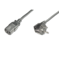 CABLE ALIMENTACION DIGITUS CEE 7-7 (TIPO F) - C13 M-H 0,75m H05VV-F3G 0,75mm