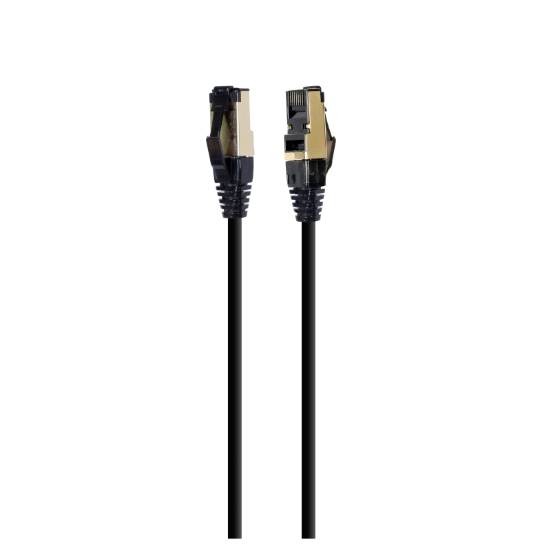 CABLE RED S-FTP GEMBIRD CAT 8 LSZH NEGRO 3 M