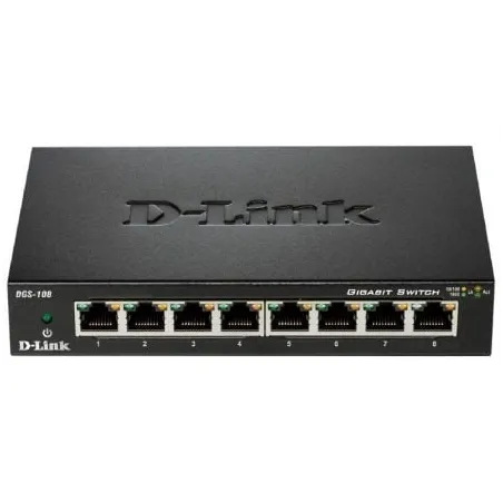 Switch D-Link DGS-108 8 Puertos- RJ-45 10-100-1000