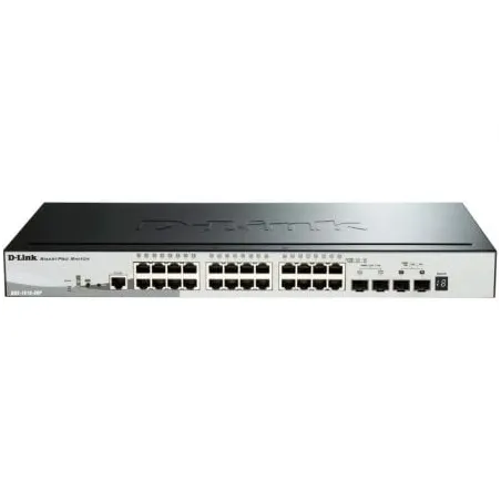 Switch D-Link Smart DGS-1510-28P 28 Puertos- RJ-45 10-100-1000 PoE- SFP