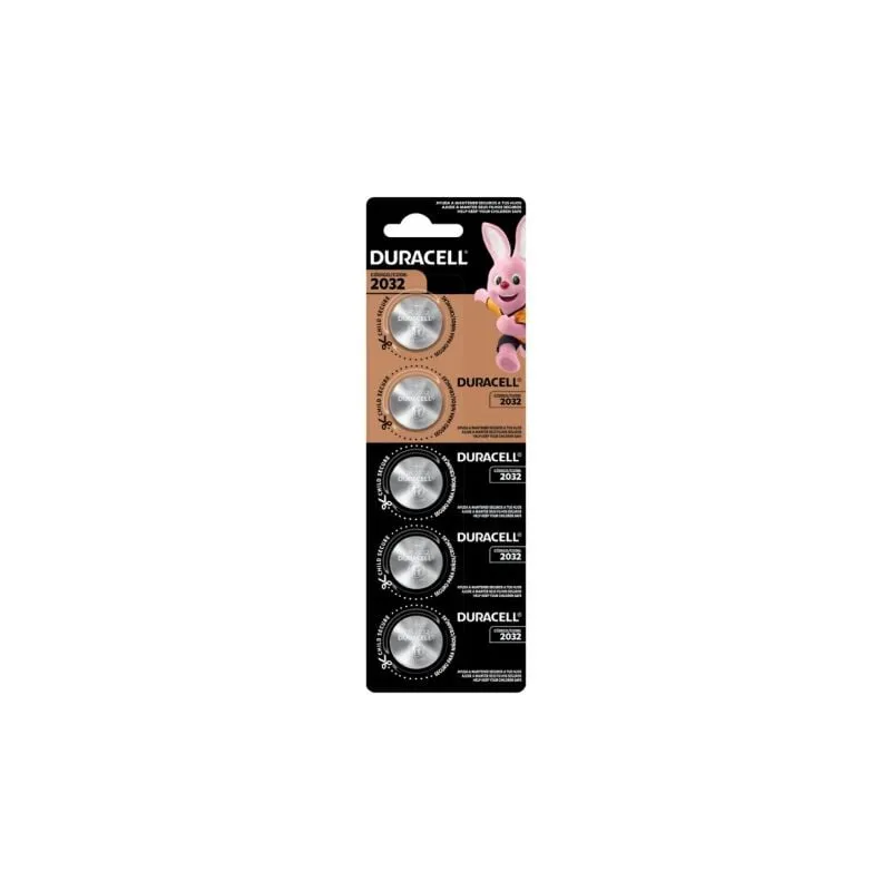 Pack de 5 Pilas de Botón Duracell DL2032B5- 3V