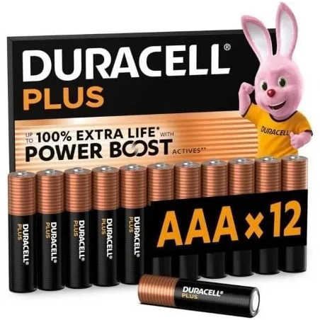 Pack de 12 Pilas AAA Duracell Plus Power Boost DPBLR3B12- 1-5V- Alcalinas