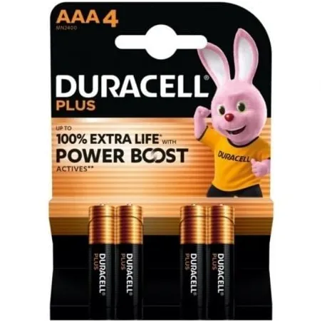 Pack de 4 Pilas AAA Duracell Plus Power Boost DPBLR3B4- 1-5V- Alcalinas