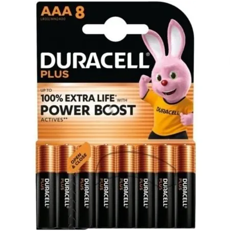 Pack de 8 Pilas AAA Duracell Plus Power Boost DPBLR3B8- 1-5V- Alcalinas