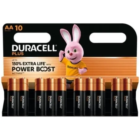 Pack de 10 Pilas AA Duracell Plus Power Boost DPBLR6B10- 1-5V- Alcalinas