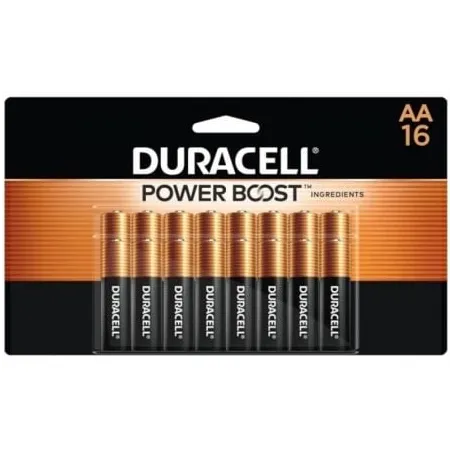 Pack de 16 Pilas AA Duracell Plus Power Boost DPBLR6B16- 1-5V- Alcalinas