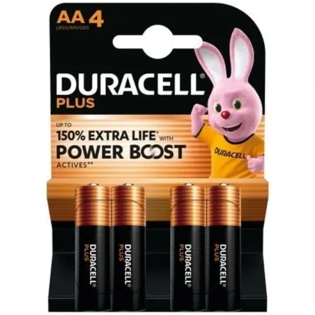 Pack de 4 Pilas AA Duracell Plus Power Boost DPBLR6B4- 1-5V- Alcalinas
