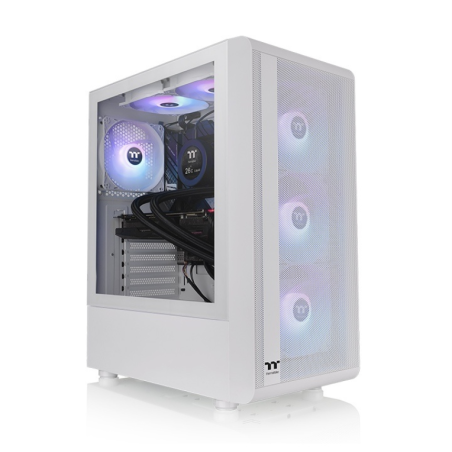 CAJA THERMALTAKE S200 TG ATX 2XUSB 3-0 ARGB SIN FUENTE BLANCO