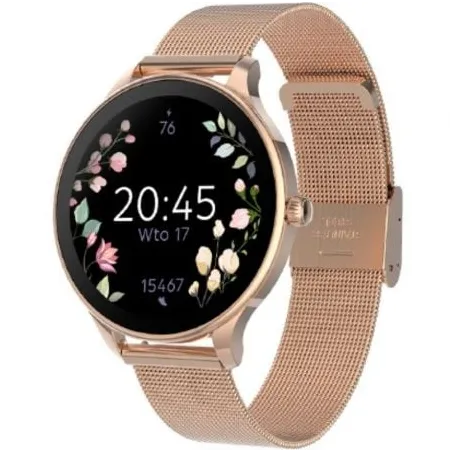 Smartwatch Forever Velora SB-306- Notificaciones- Frecuencia Cardíaca- Oro Rosa