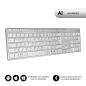 Teclado Inalámbrico por Bluetooth Subblim 3ADE300 Advance Extended- Plata