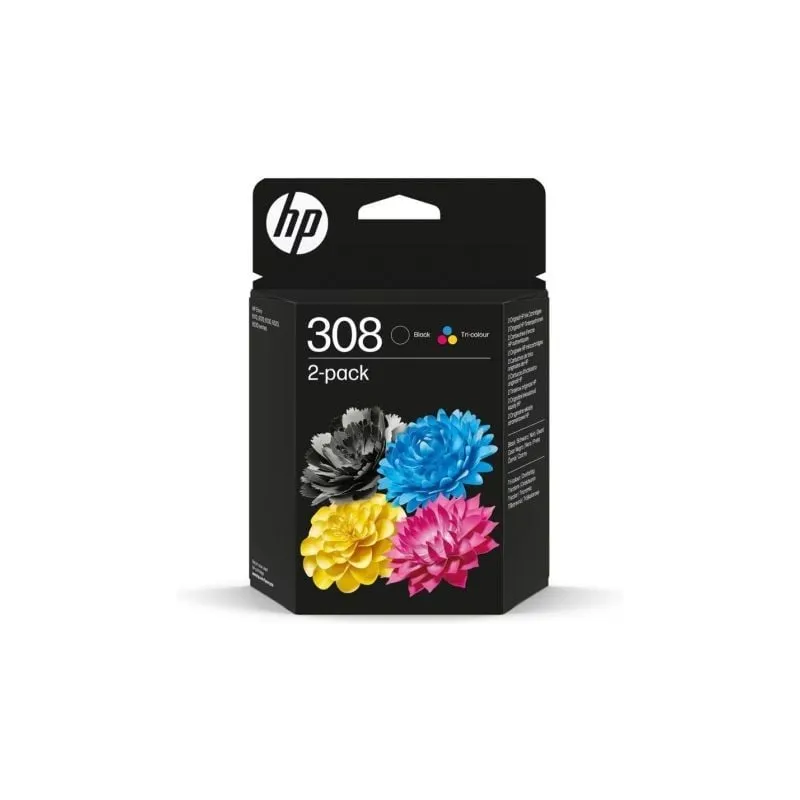 Cartucho de Tinta Original HP nº308 Multipack- Negro + Tricolor