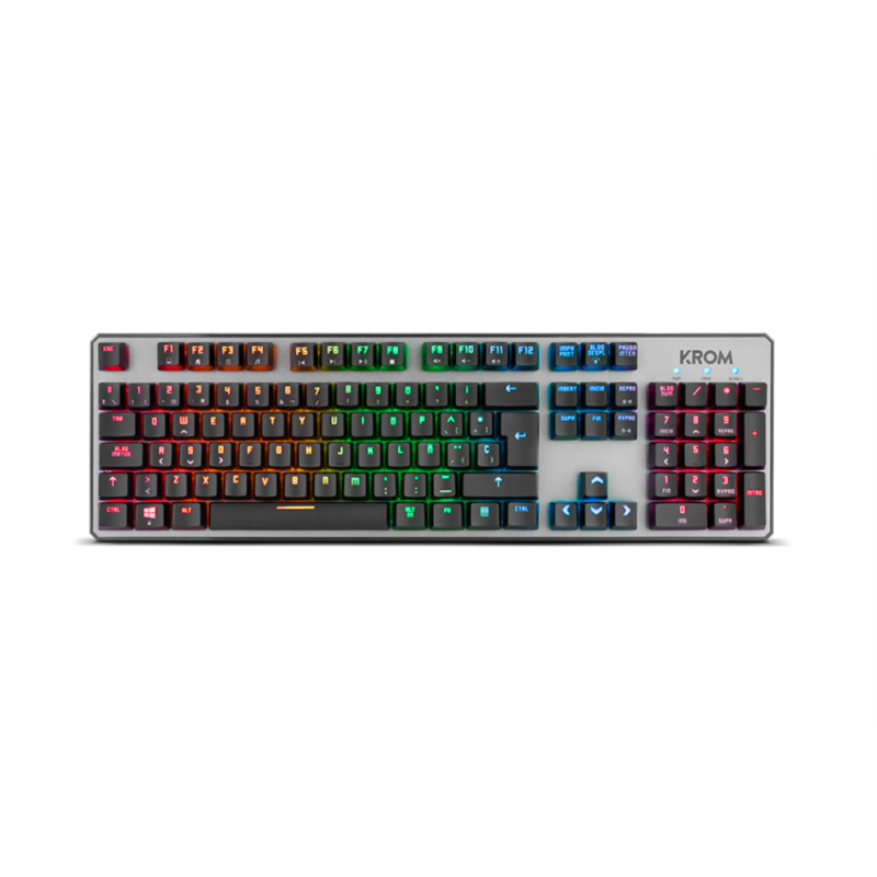 TECLADO GAMING KROM KERNEL USB RETROILUMINADO MECANICO NEGRO