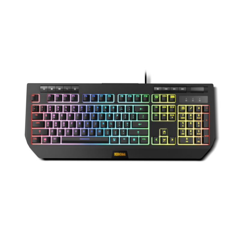 TECLADO GAMING KROM KUMA RGB SEMI MECANICO