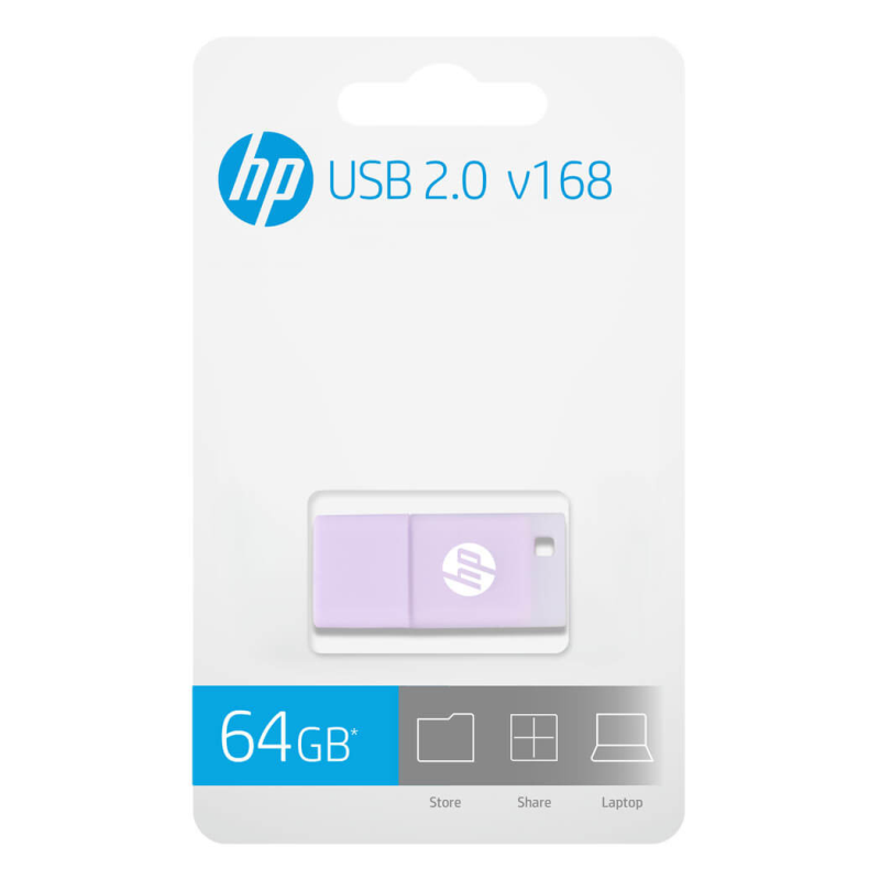 USB 2-0 HP 64GB x168 LILA